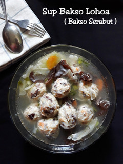 Foto resep Sup Bakso Lohoa (Bakso Serabut)
