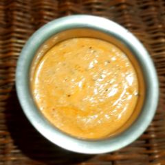 Tomato coconut raita A picture of Tomato coconut raita.