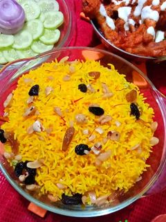 মিস্টি জাফরানি পোলাও (Mishti jafrani pulao recipe in bengali) রেসিপির প্রধান ছবি