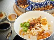 A picture of carrot rice porridge