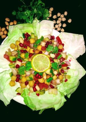 A picture of Chole peanut salad.