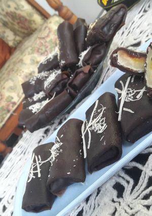 Foto resep Dadar Coklat Pisang Lembut empukk