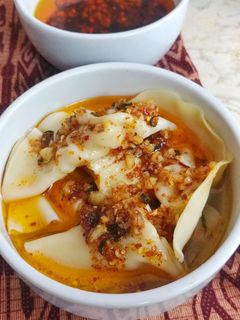 Foto resep (476) Pangsit Kuah Chilli Oil