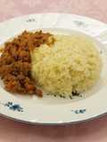 Grated apple dry-curry