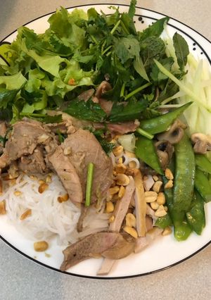 Hình của món Bún, bê Kỳ Anh.