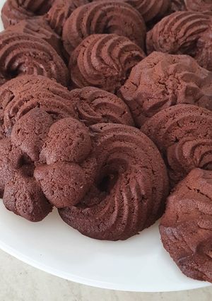 Csokis vajas keksz recept fotója