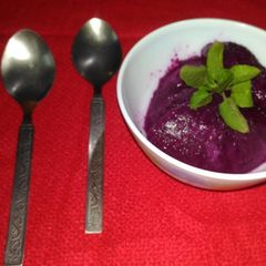 A picture of Jamun shorbat.