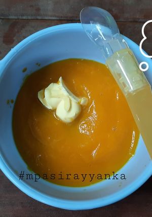 Foto resep MPASI 6BULAN puree kabocha/pure labu kuning/pure waluh