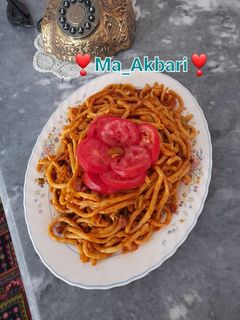عکسی از دستور ماکارونی با سویا و لوبیا سبز و ذرت