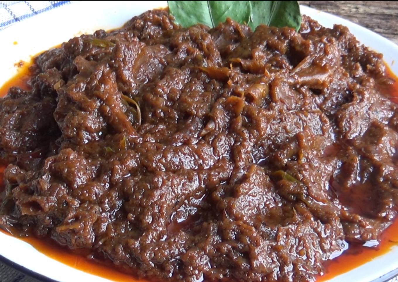 Rendang Daging KW kembang tahu