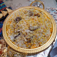 A picture of Mutton biryani.