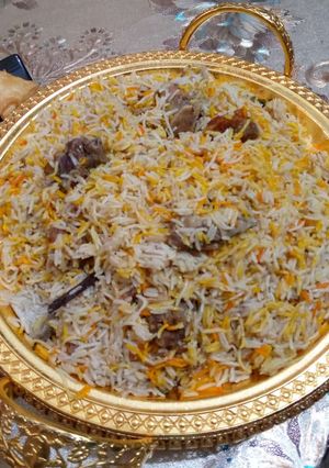 A picture of Mutton biryani.