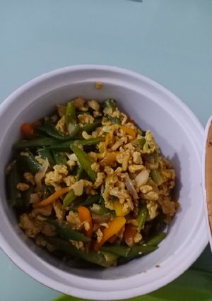 Foto resep Tumis buncis telur orak-arik
