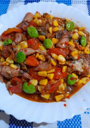 Foto resep Tumis cumi asin peda