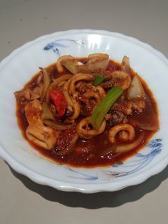 Foto resep Cumi Saus Padang