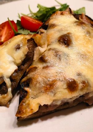 Gombával töltött padlizsán recept fotója