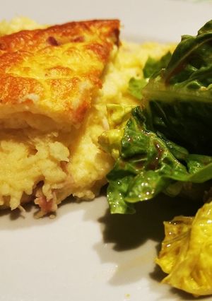Une photo de Soufflé jambon gruyère