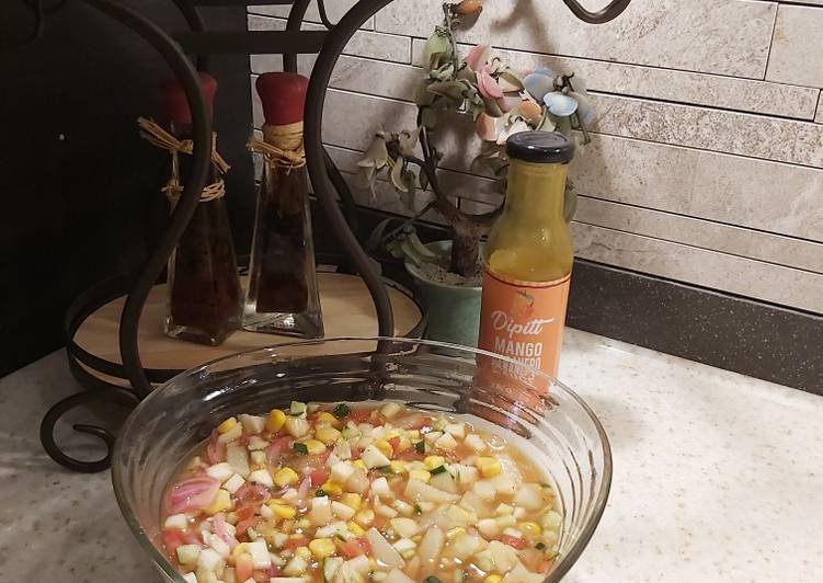 Simple Way to Prepare Tasty Mango & Pineapple Salsa