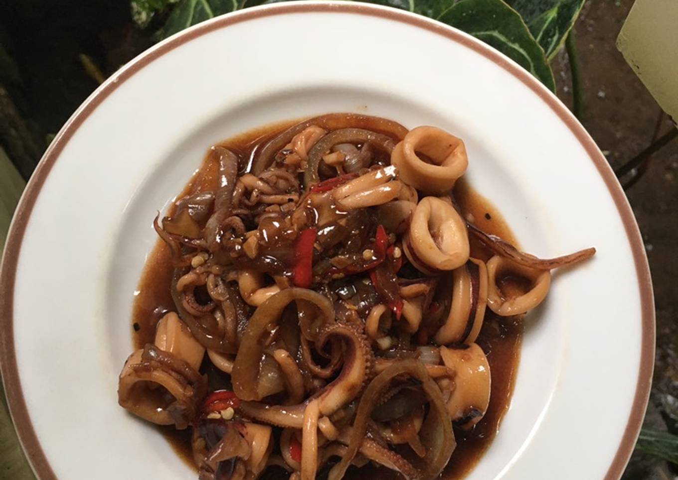 Cumi dengan lada hitam