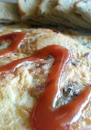 A picture of Spanish Omelette (made by Indian).
