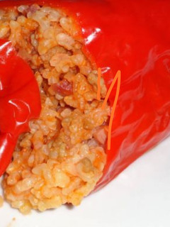 Una foto de Pimientos rellenos de arroz