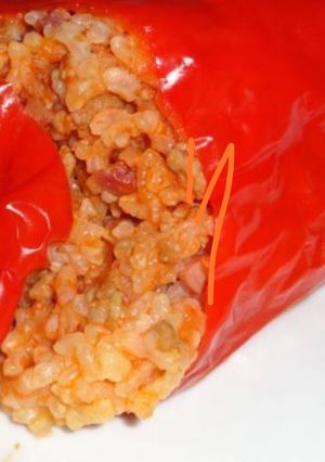 Una foto de Pimientos rellenos de arroz