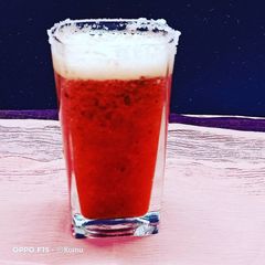Pink Lady Mocktail part 1 / Strawberry Mocktail A picture of Pink Lady Mocktail part 1 / Strawberry Mocktail.