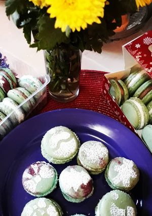 O poză a rețetei Macarons.