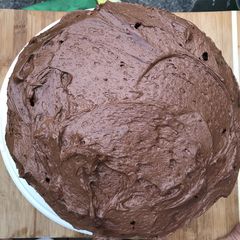 A picture of A Very, Very Chocolate Chocolate Layer Cake.