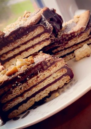 Une photo de Mini gâteaux de biscuits et chocolat