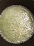 Batido espinaca-manzana verde- cantaloupe (smoothie)