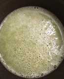 Batido espinaca-manzana verde- cantaloupe (smoothie)