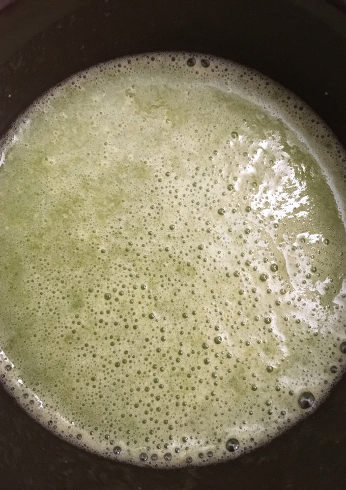 Una foto de Batido espinaca-manzana verde- cantaloupe (smoothie)