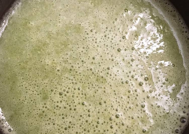 Batido espinaca-manzana verde- cantaloupe (smoothie)