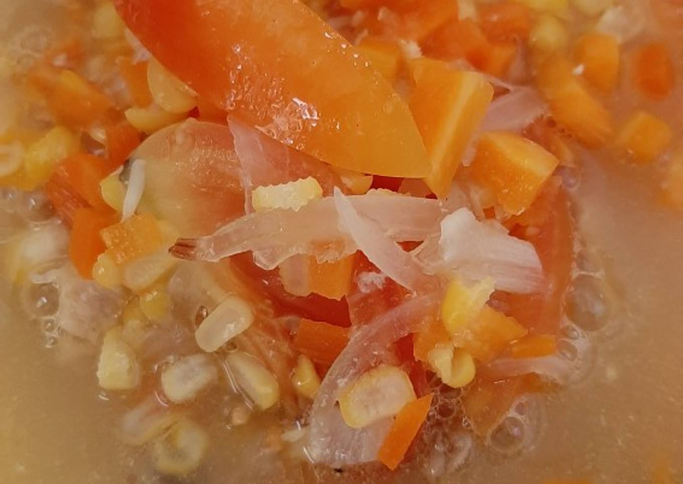 Ricecooker sup ayam jagung