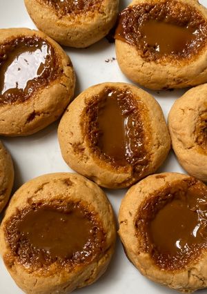 Una foto de Pepas con dulce de leche