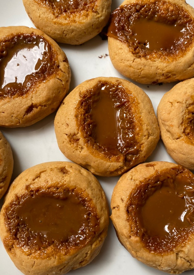 Una foto de Pepas con dulce de leche