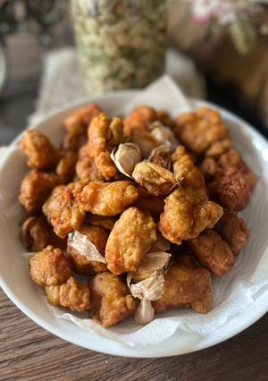 Foto resep Ayam goreng kari bawang putih