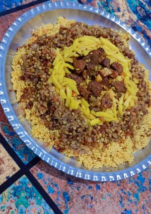 عکسی از دستور مجبوس لحم غذای عربی