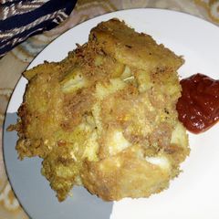 A picture of Egg fried yam.