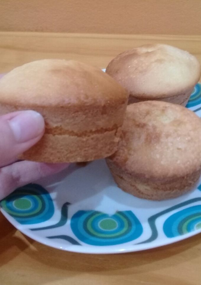 Una foto de Magdalenas caseras ricas y económicas ♡