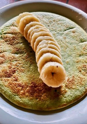 Una foto de Pancake de harina de arveja