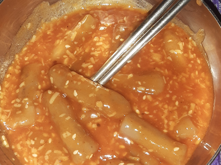 Bagaimana Menyiapkan Tetteopoki alias Topoki ala2 versi enak, Sempurna