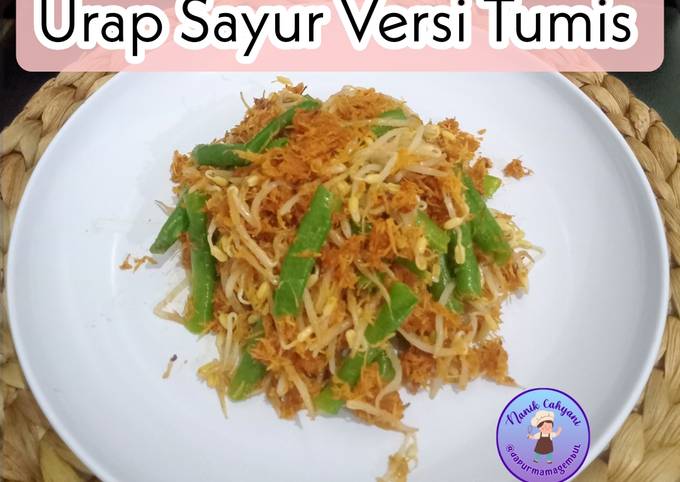 Ternyata begini loh! Bagaimana cara membuat Urap Sayur Versi Tumis  nagih banget