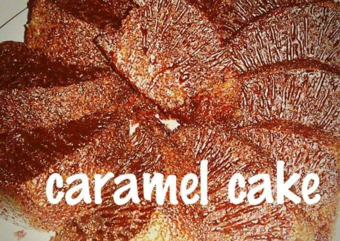 Caramel cake/ kue sarang semut