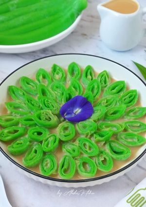 Foto resep Dadar Gunting Pandan Suji