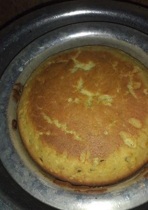 A picture of Lemon cake without oven #4weekchallenge #wheatflourcontest.