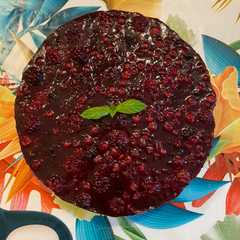Cheesecake cake ai frutti di bosco-レシピのメイン写真