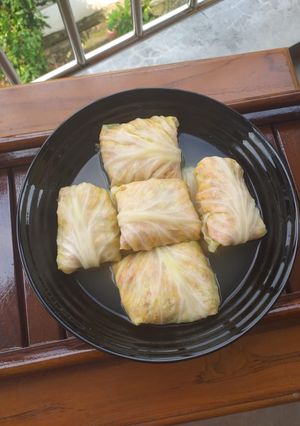 Foto resep Sup kornet gulung kubis