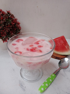 Foto resep Es Susu Semangka